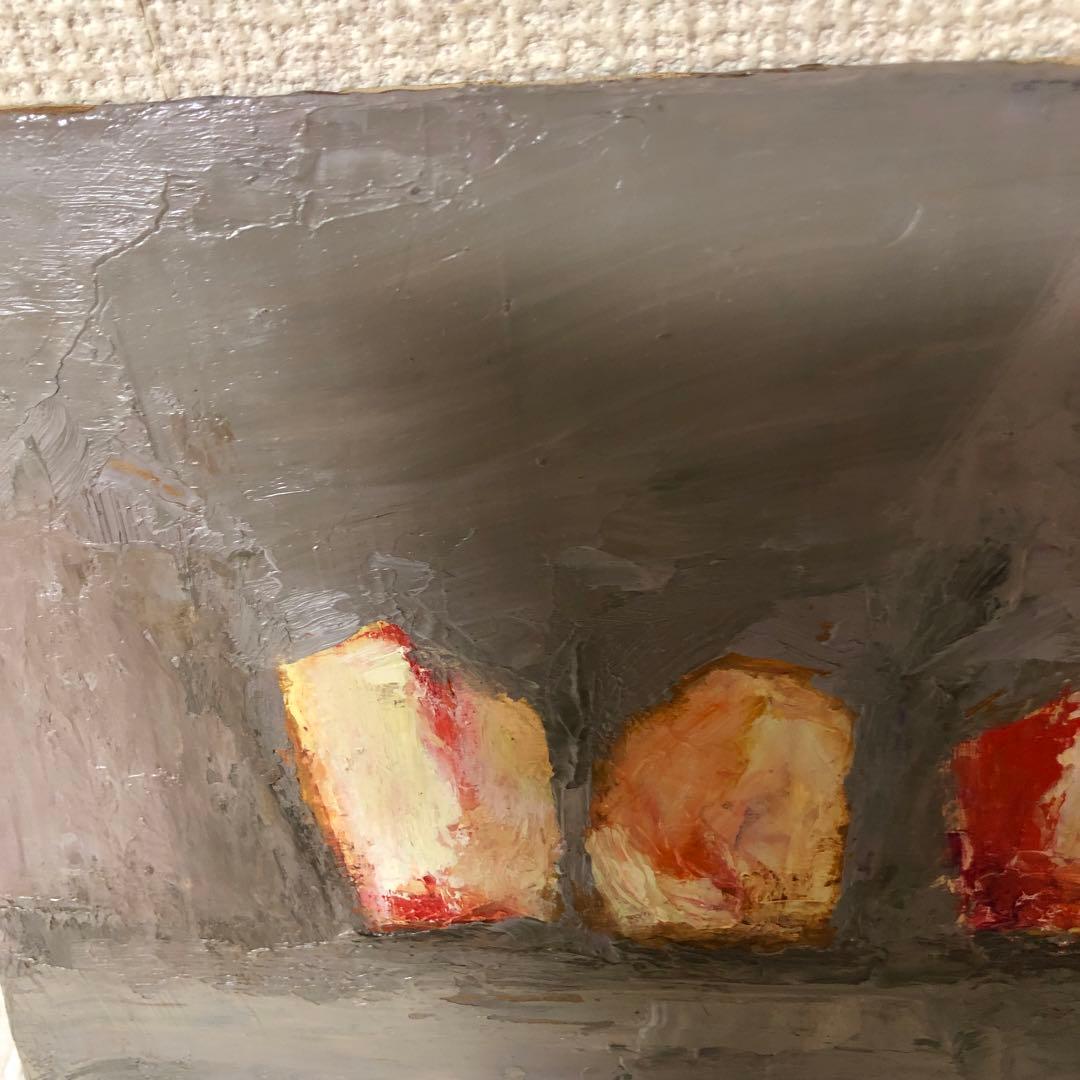 油絵（桃）もも　モモ