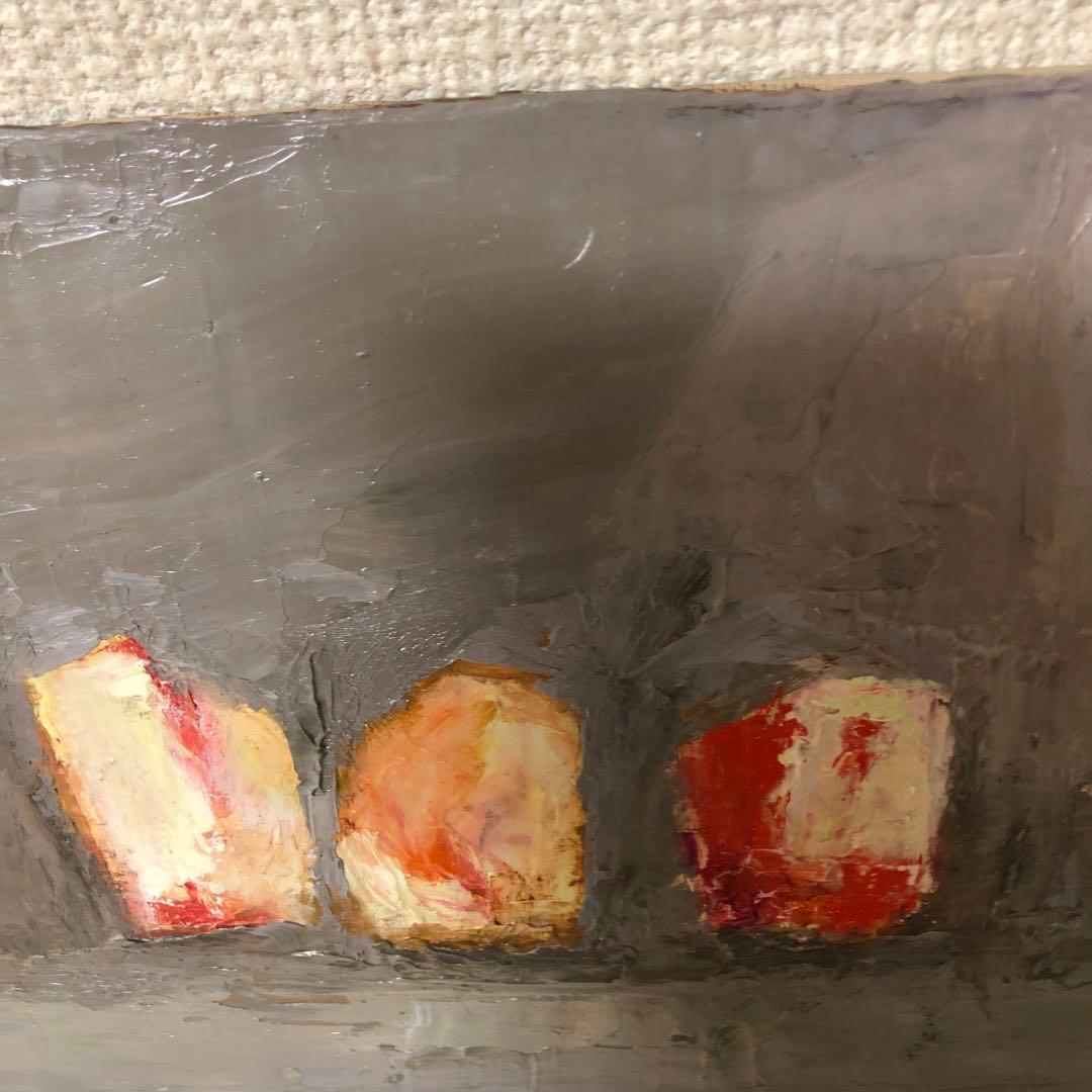 油絵（桃）もも　モモ