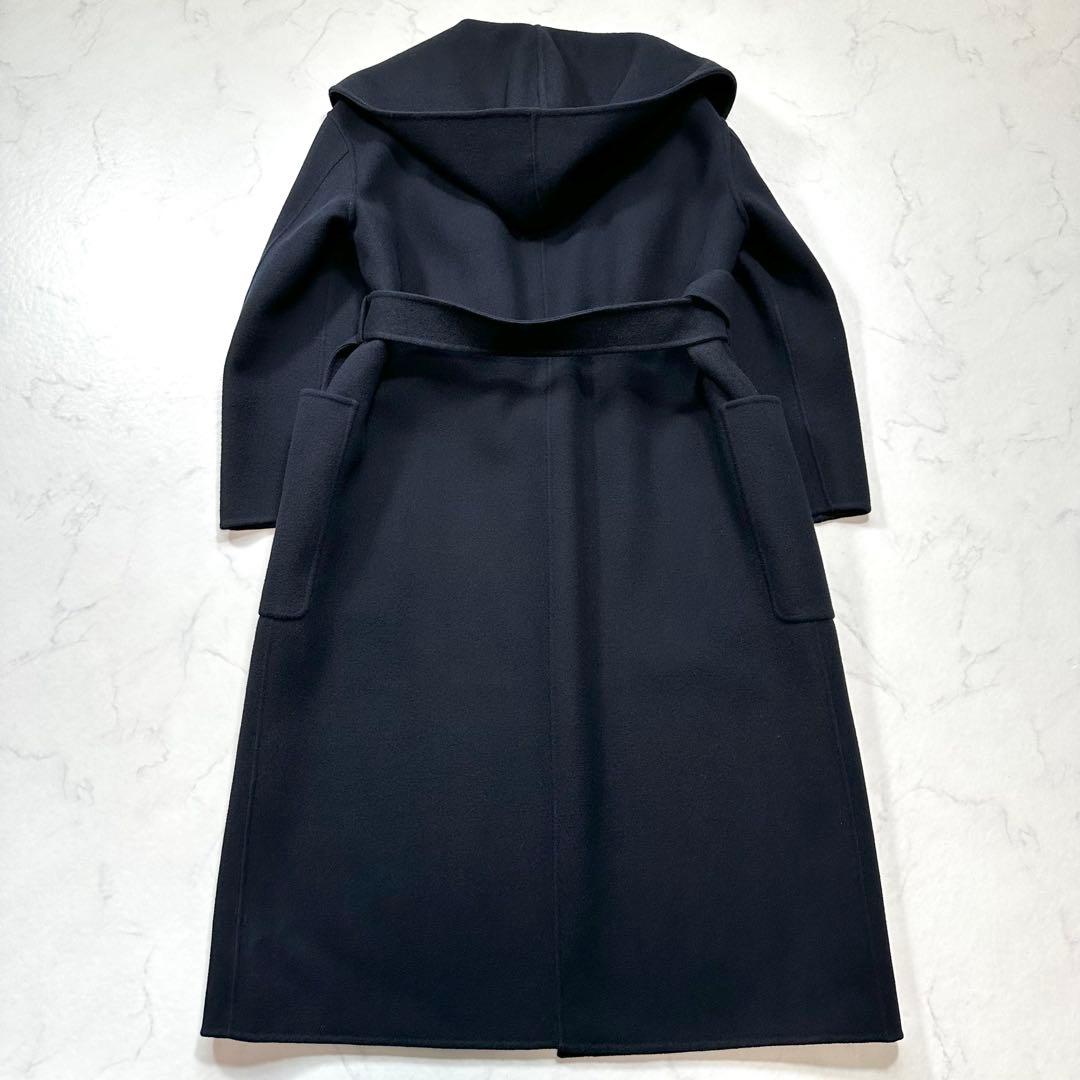 未使用級◎ユナイテッドアローズ UGCB ダブルフェイスフーデッドコート 紺36