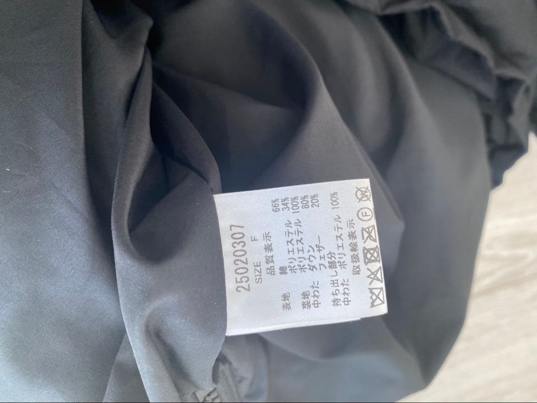 未使用級　MACHATTダウンジャケット ブラック Fサイズ　マチャット