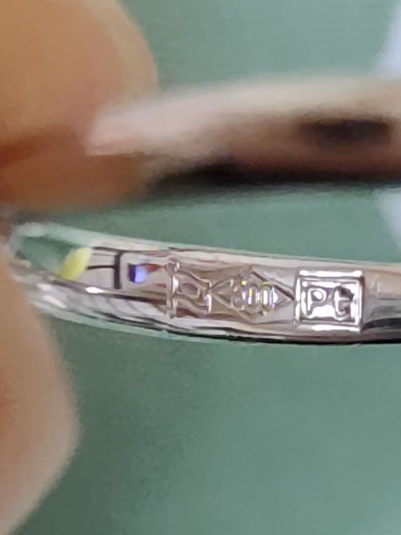 ダイヤモンドリング　Pt800 ダイヤ 0.303ct　12弱　造幣局刻印　美品