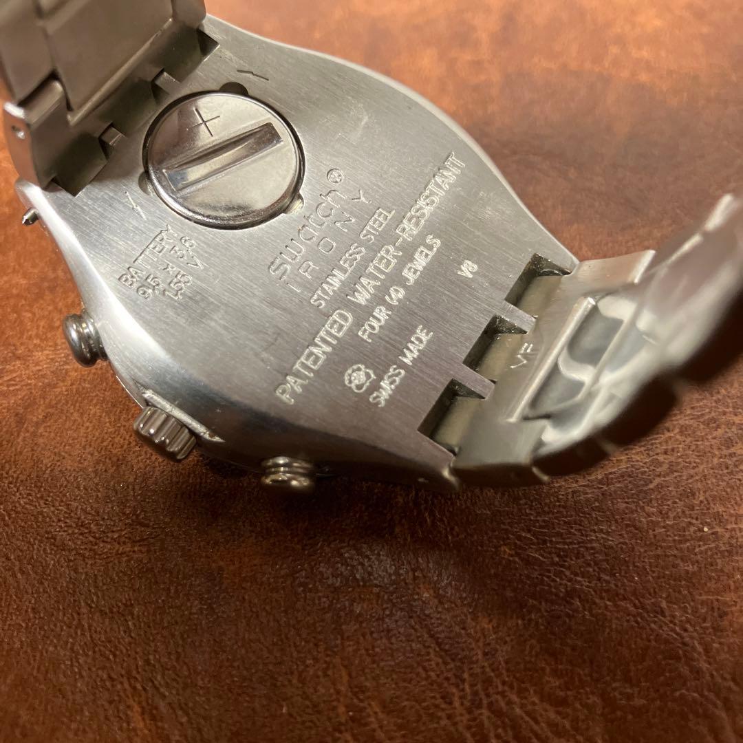 SWATCH IRONY スウォッチ アイロニー クロノグラフ 黒 シルバー