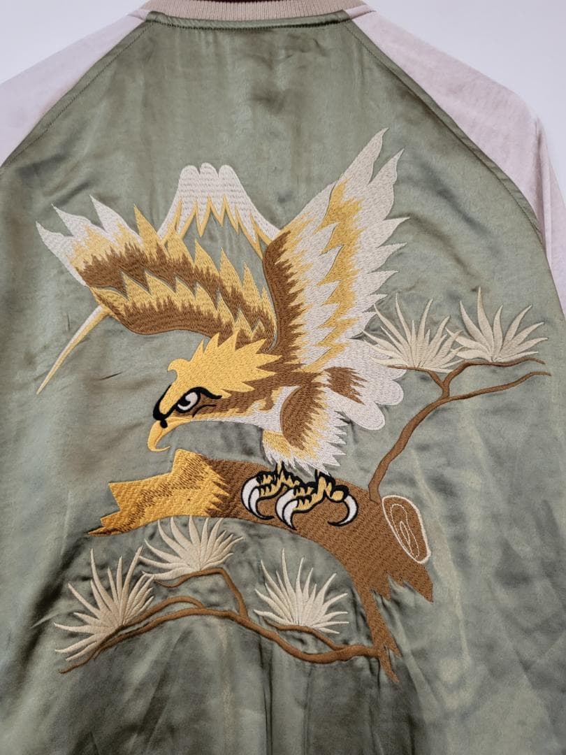 50'sライク刺繍ベロアリバーシブルスカジャン●サイズXL●（商品番号4964）