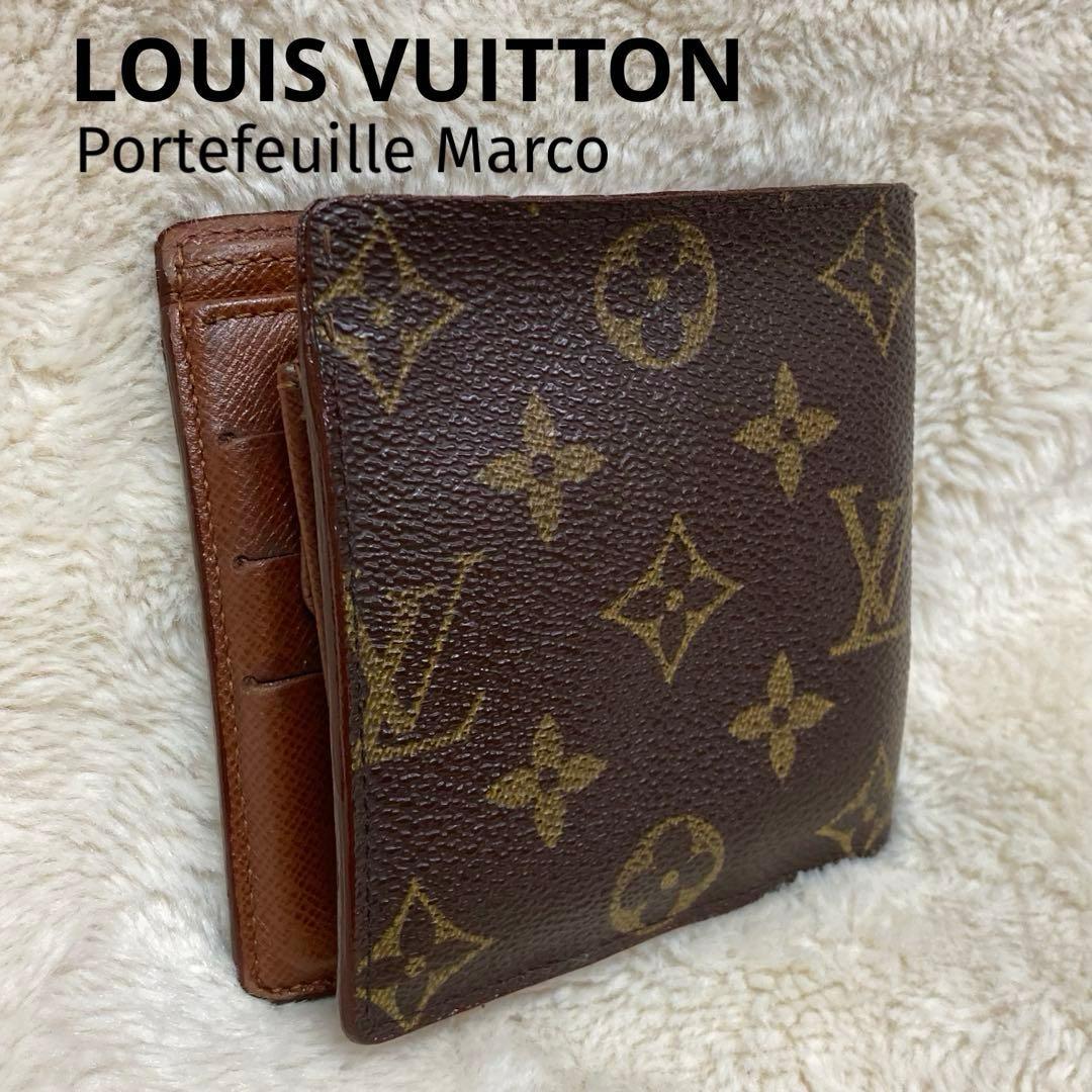 B*様 ルイヴィトン　二つ折り財布　ポルトフォイユ・マルコ　モノグラム　M616