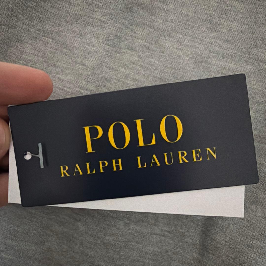 【新品同様】Polo Ralph Lauren グレー ジップパーカー