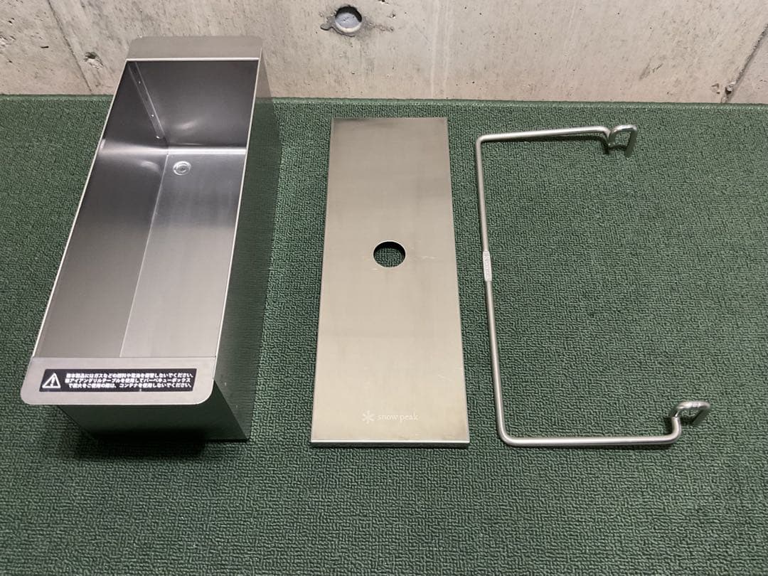 美品 ステンボックスハーフユニット ＆ ハンガー スノーピーク