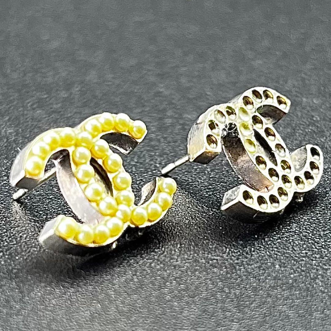 ヴィンテージ CHANEL ココマーク パール イヤリング フランス製