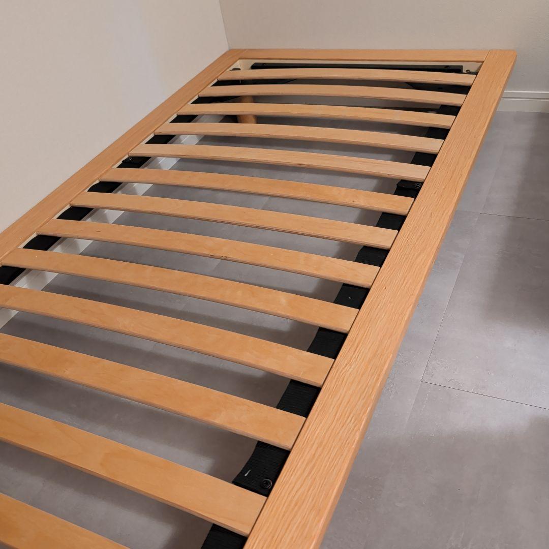 無印 木製ベッドフレーム スモール オーク材