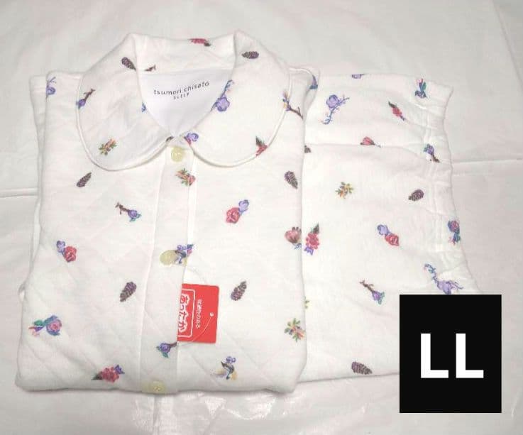 メル66984様 新品タグ付き ツモリチサト パジャマ キルト パリローズLL