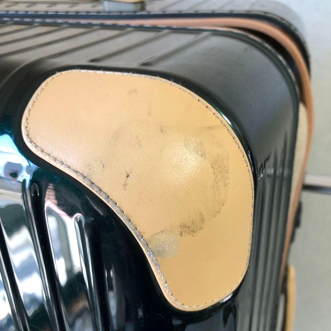 希少 RIMOWA リモワ ボサノバ 70L 4輪 キャリー グリーン レザー