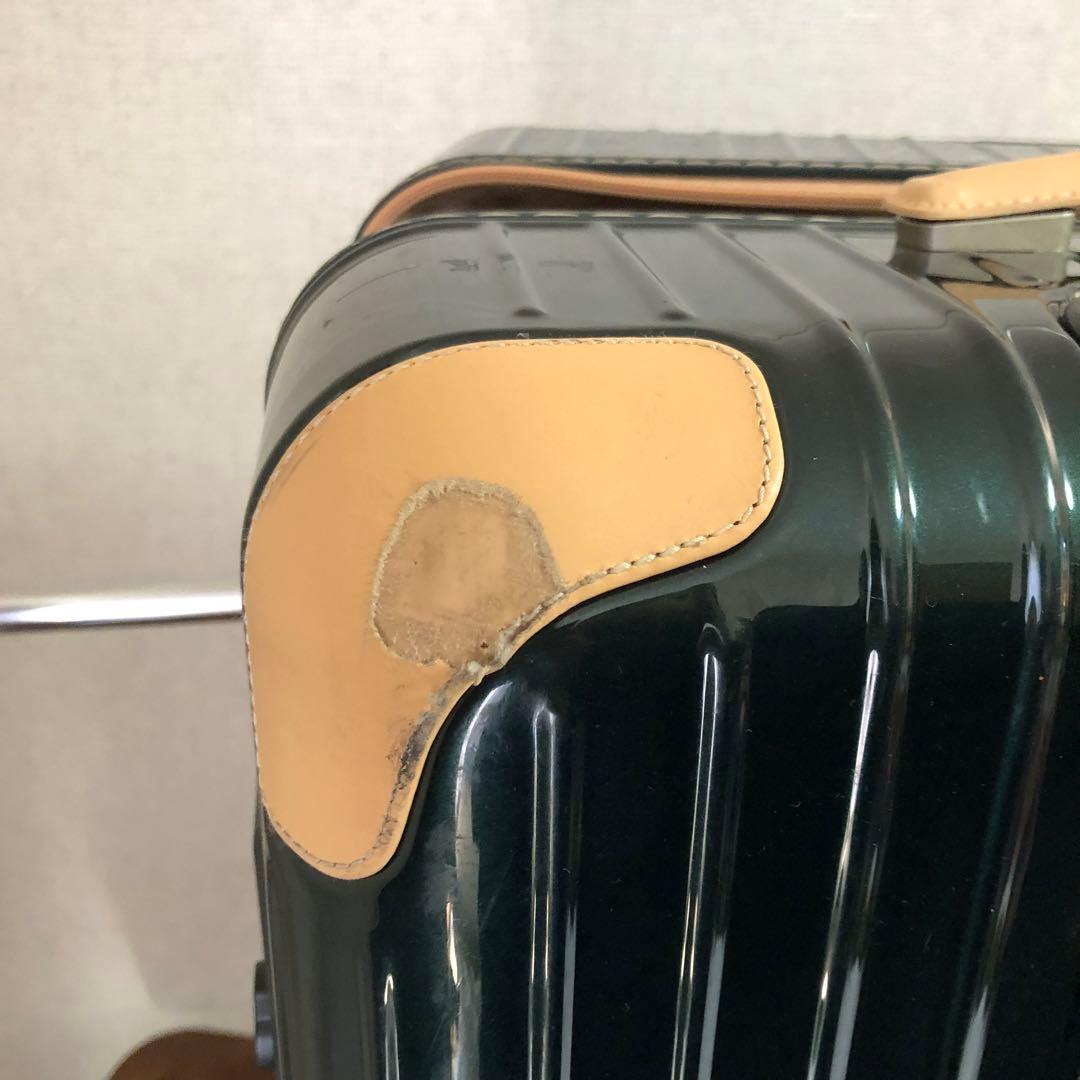 希少 RIMOWA リモワ ボサノバ 70L 4輪 キャリー グリーン レザー