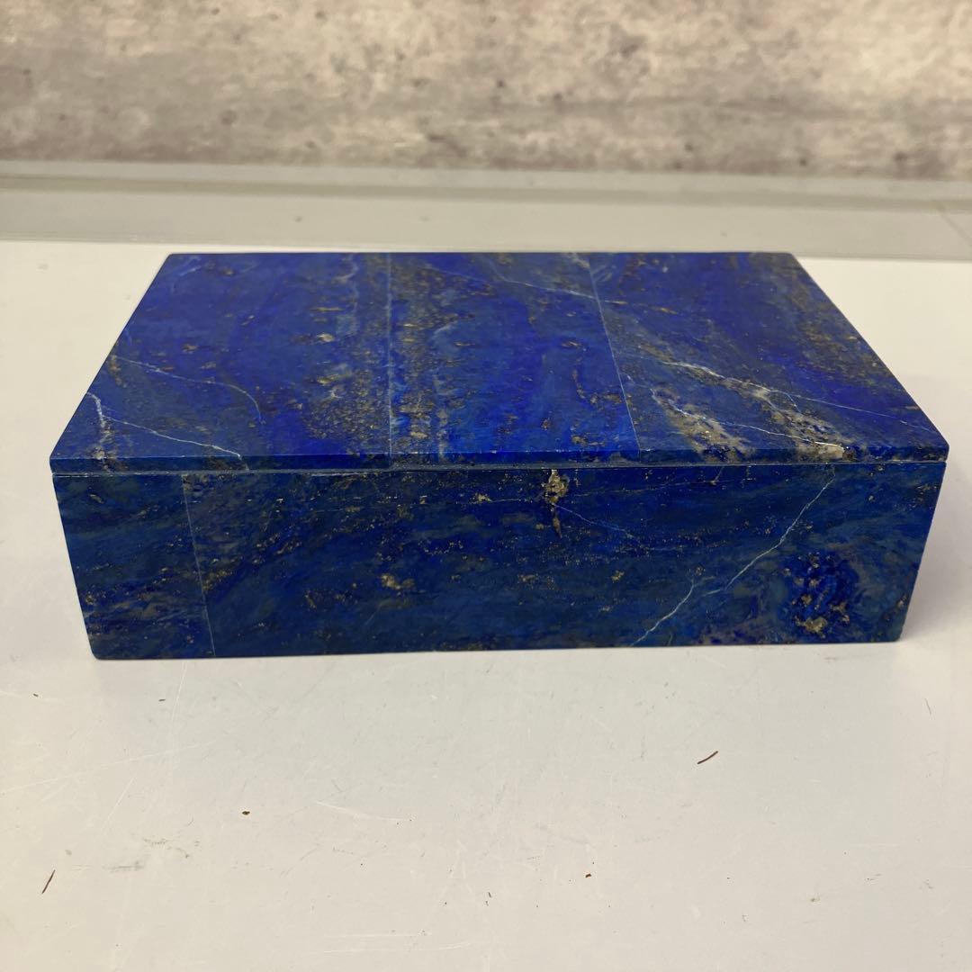 アンティーク 青金石 ラピスラズリ 大理石 天然石 宝石箱 ジュエリーボックス