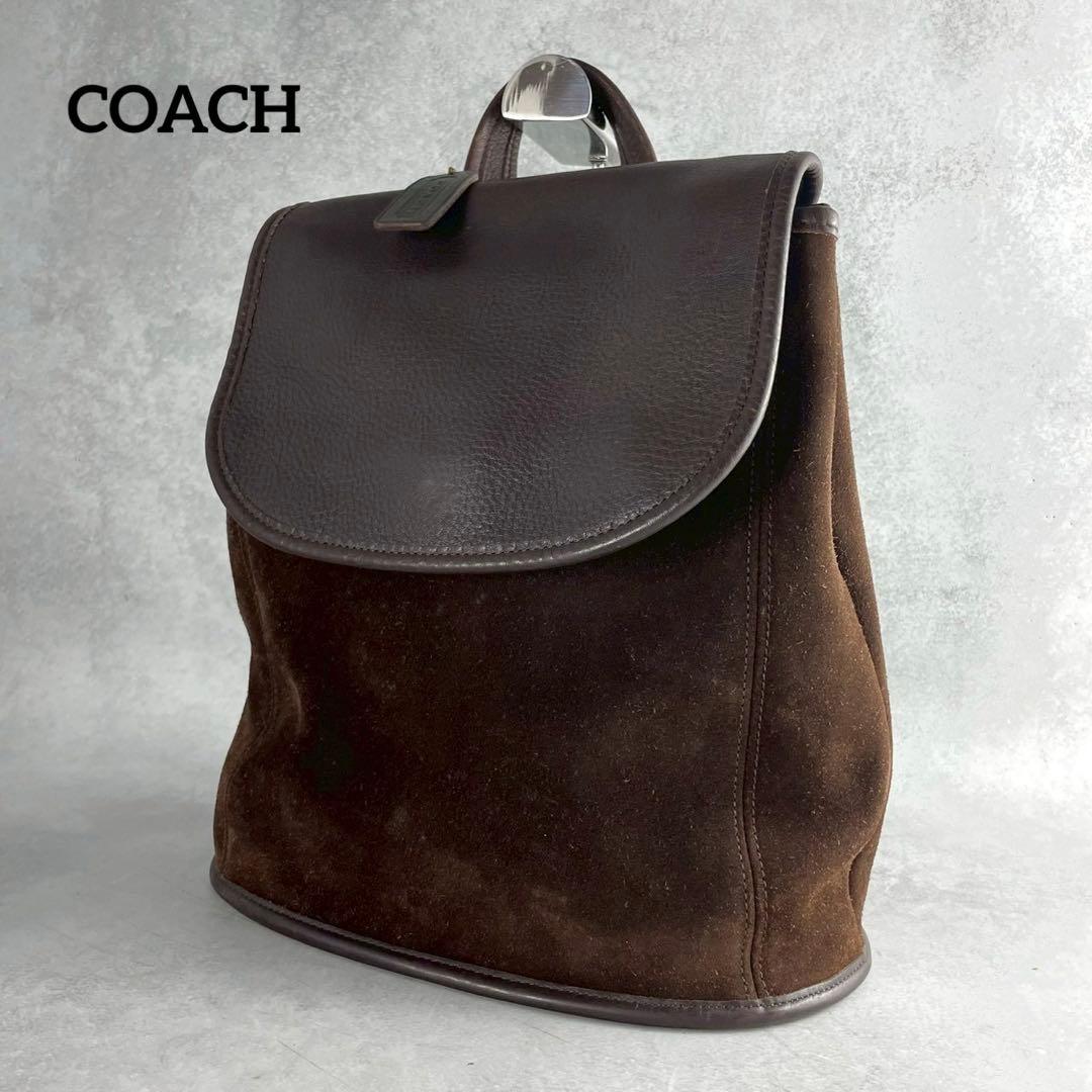 極希少✨オールドコーチ バークレー リュック ブラウン スエード フラップ