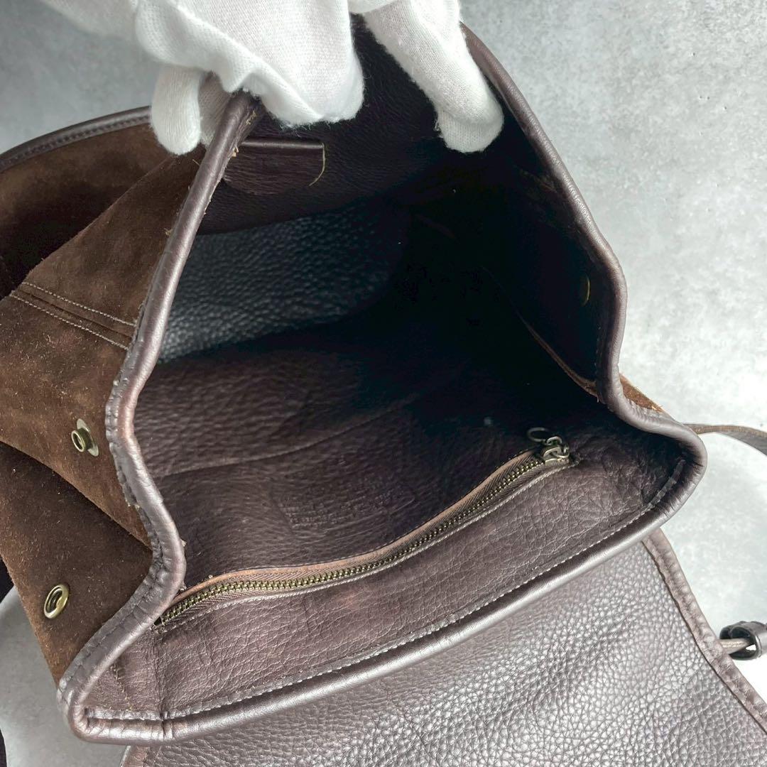 極希少✨オールドコーチ バークレー リュック ブラウン スエード フラップ