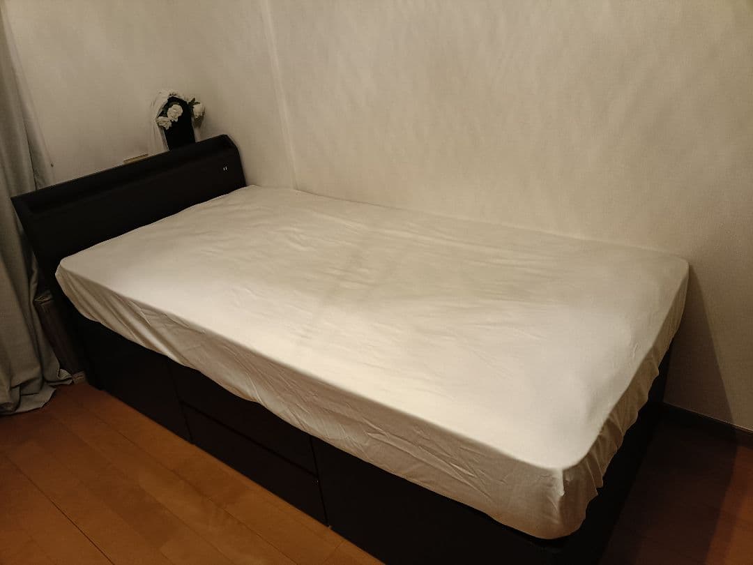 シングルベッドフレーム ダークブラウン NITORI