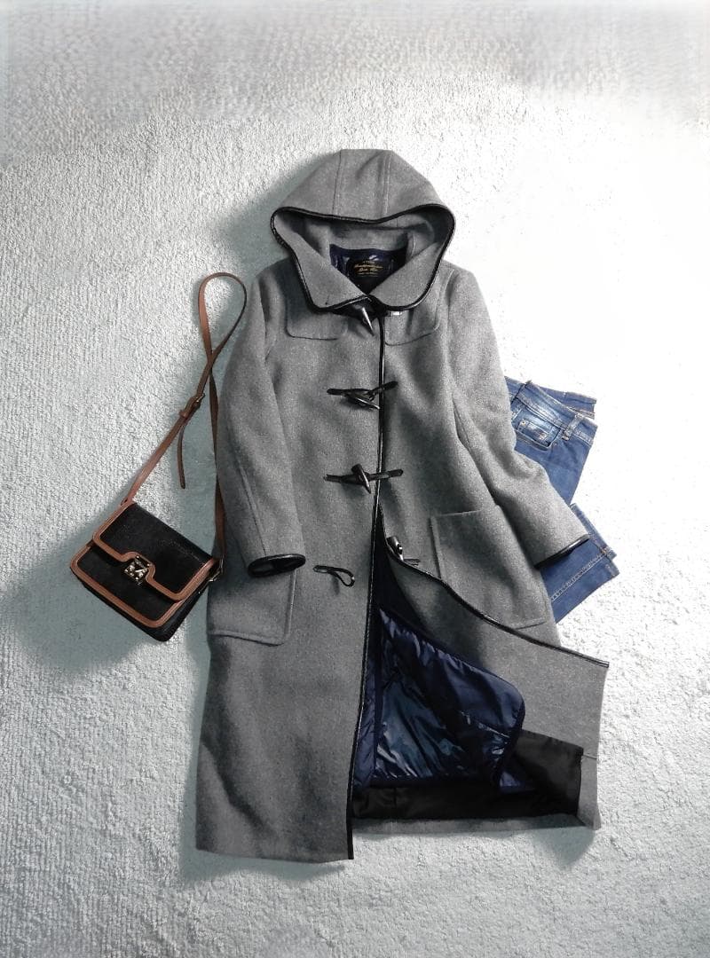 ナノユニバース 西川ダウン キルティングライナー ダッフルコート 36