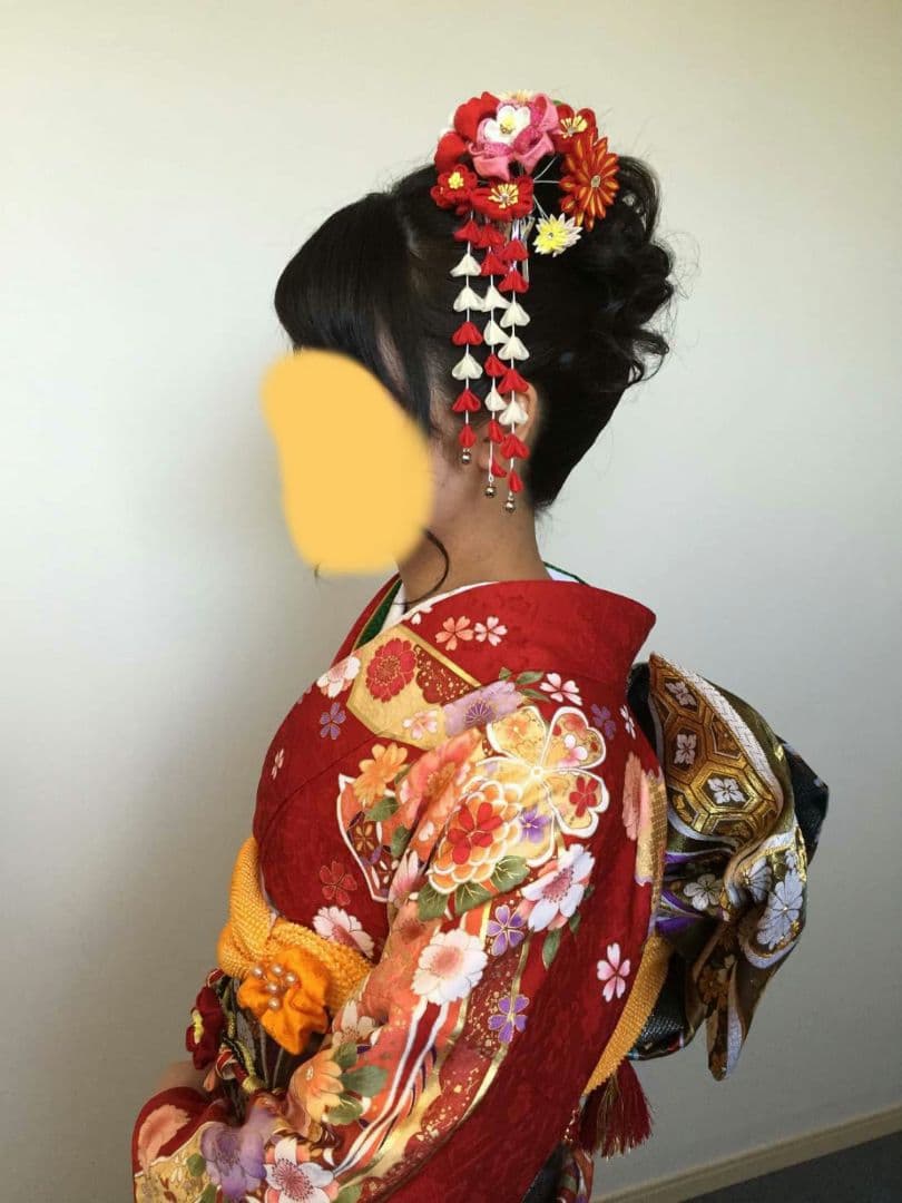 ★れもんざめ様★【京都きもの友禅】振袖赤＋着物帯