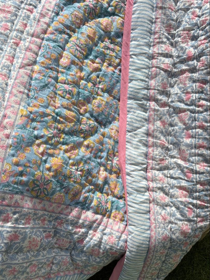 ブロックプリントキルト