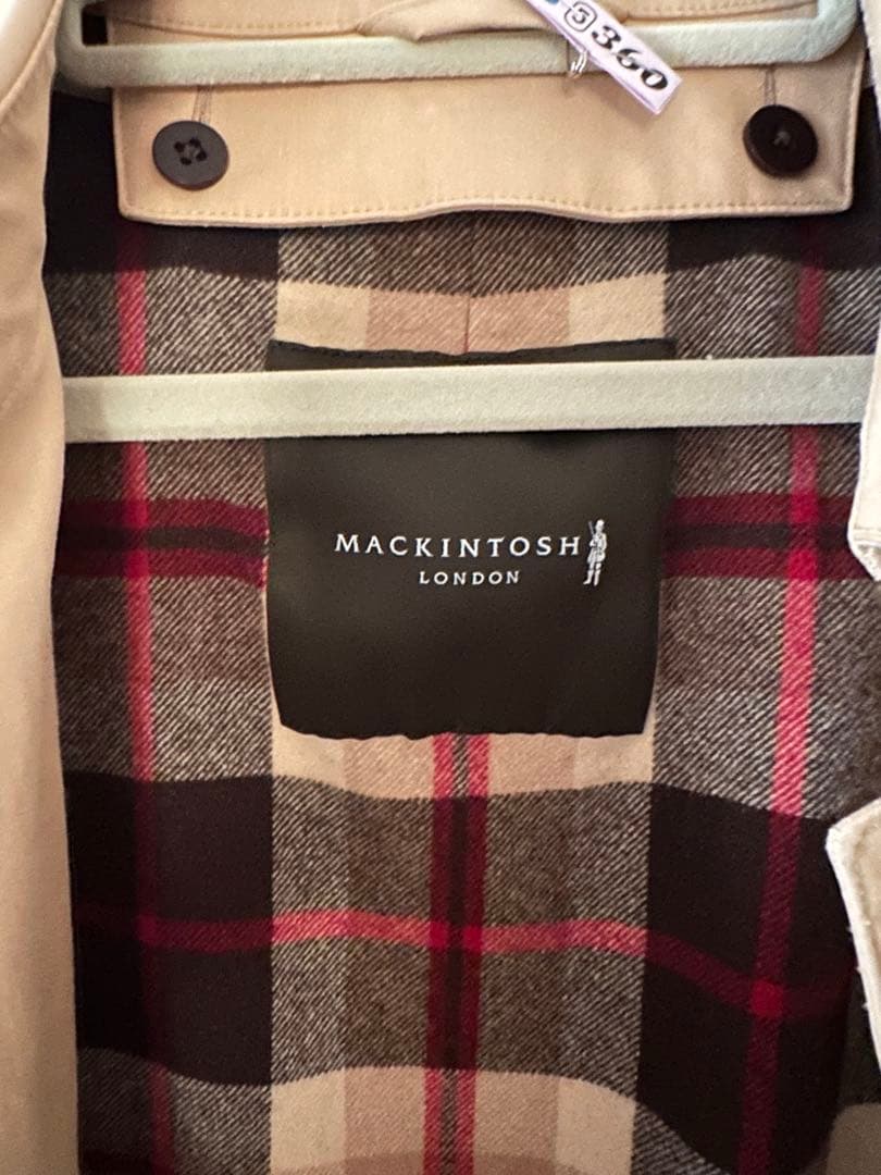 MACKINTOSH LONDON ハウスチェック ステンカラーコートライナー付