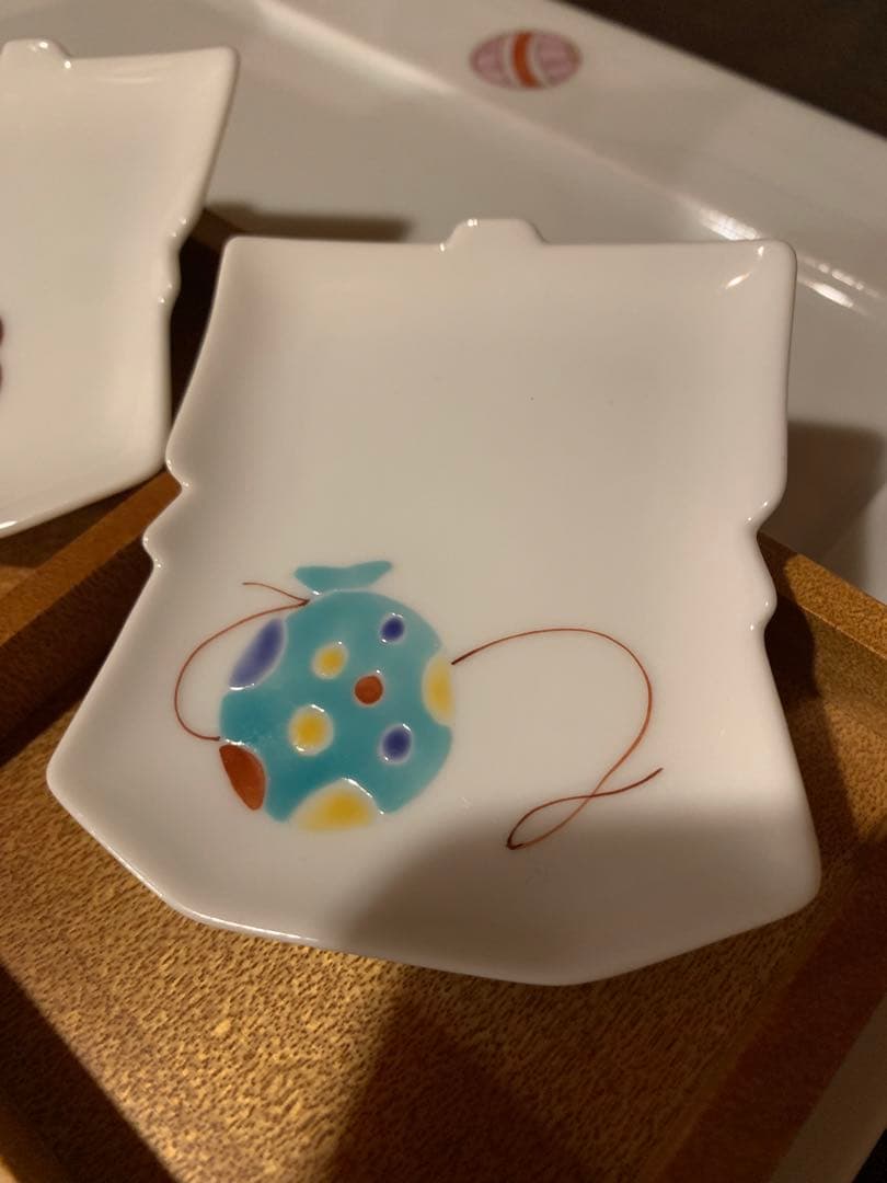 畑萬陶芸 着物皿 豆皿 小皿 雛祭り 犬筥 張り子犬 鯛 めで鯛 七五三 お正月