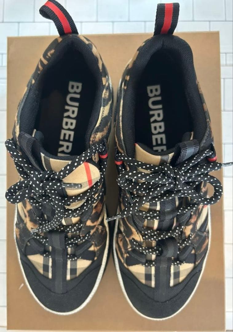 BURBERRY バーバリー　TBロゴ レオパード　スニーカー　メンズ