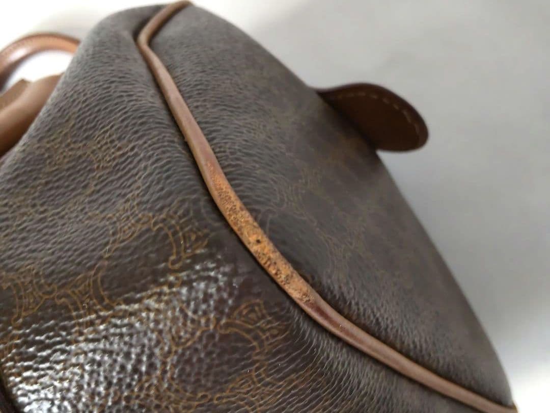 CELINE セリーヌ ミニボストンバッグ マカダム柄 ヴィンテージ