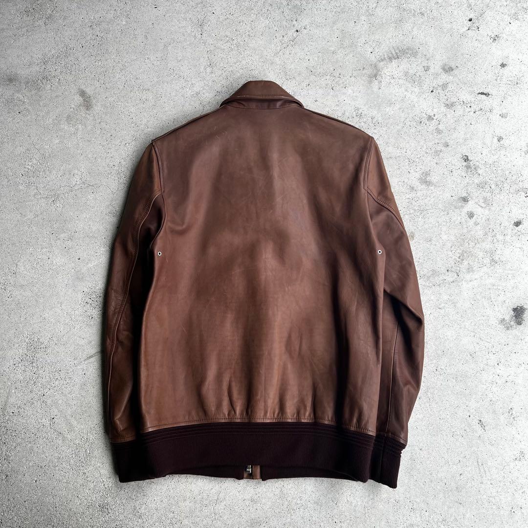 A.P.C. レザージャケット a-2 ブラウン 牛革 archive