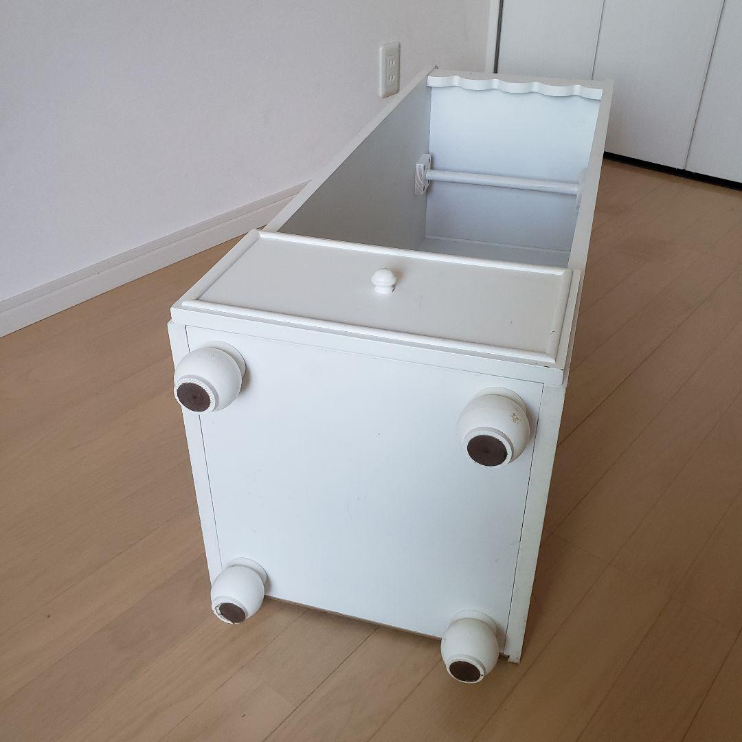 プリンセスハンガーラック/ホワイトラック/収納棚/デスク横棚