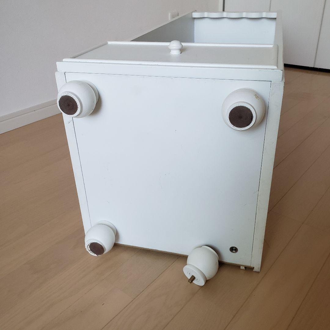 プリンセスハンガーラック/ホワイトラック/収納棚/デスク横棚