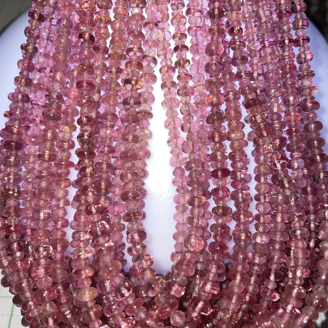 極上宝石質 ピンクトルマリン マイクロファセットカット ロット販売（16連）