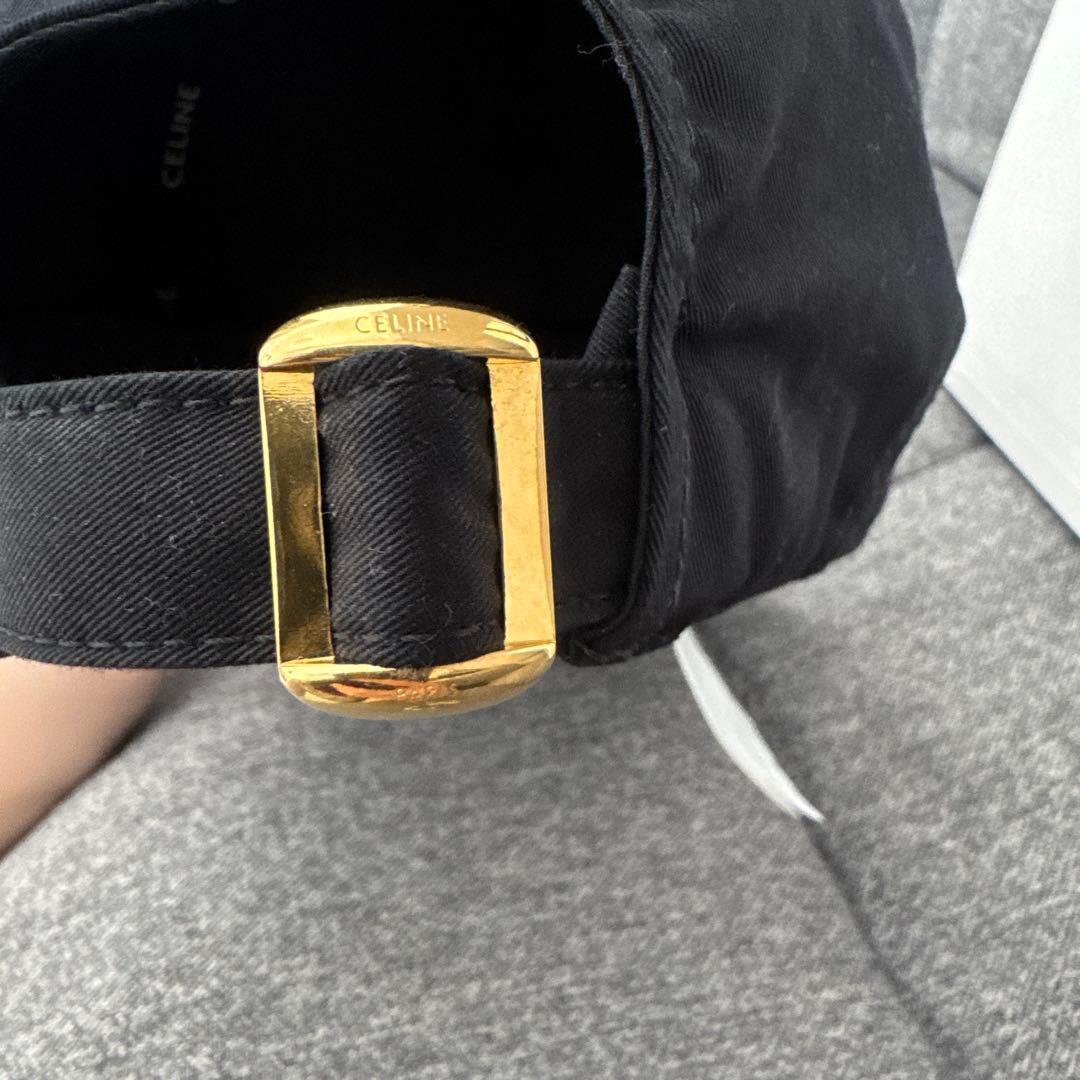 CELINE ブラック キャップ