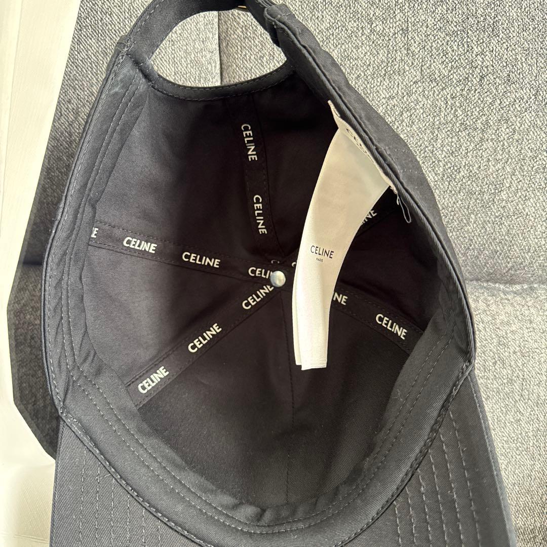 CELINE ブラック キャップ