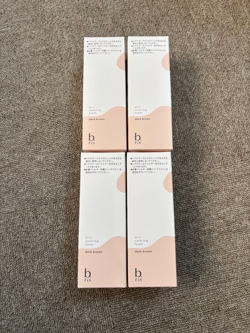 ビーリス エアリーカラーリングフォーム ダークブラウン 80g ×4本