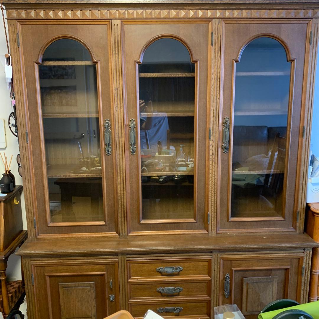 Kumasan一読/ビンテージ木製キャビネット(本棚)