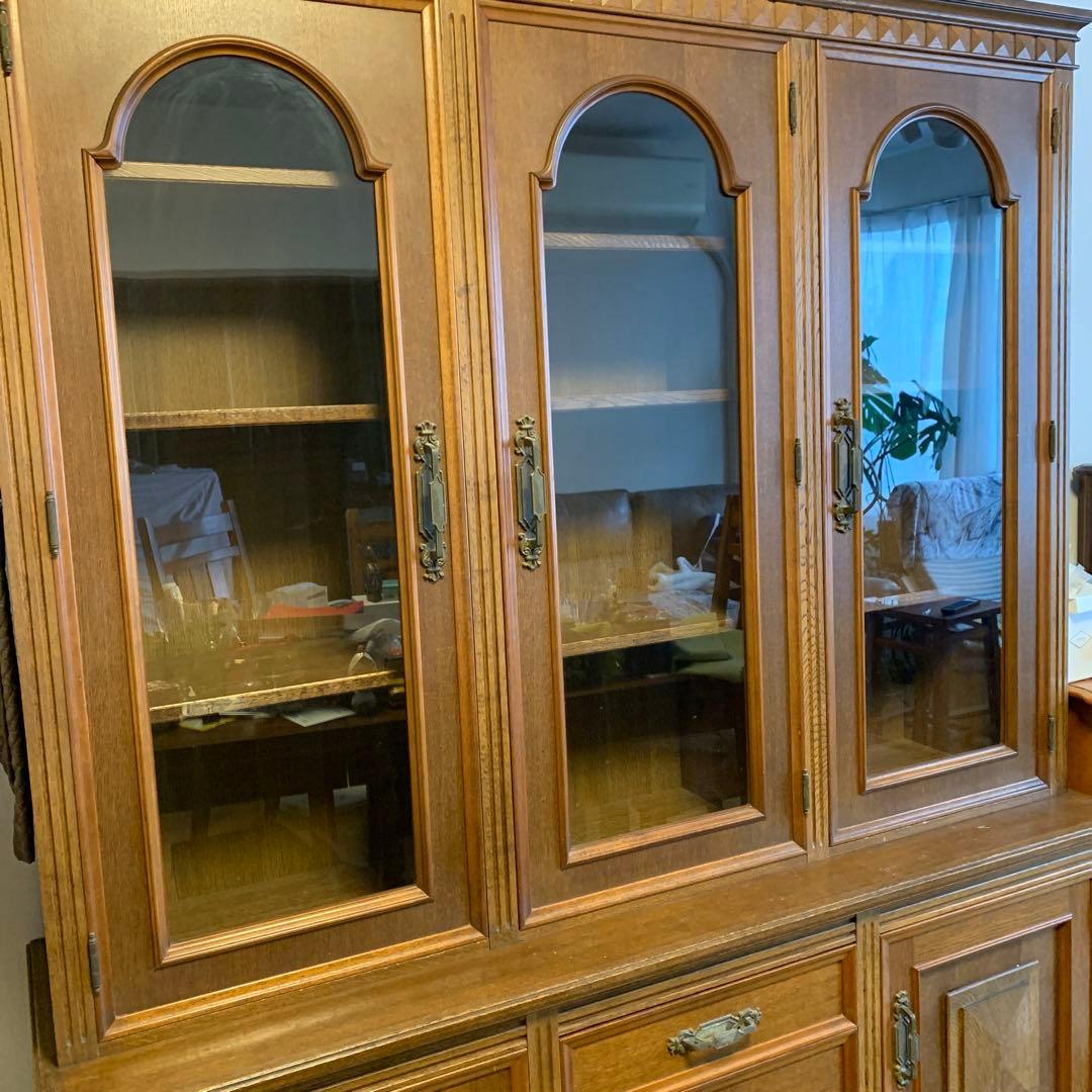 Kumasan一読/ビンテージ木製キャビネット(本棚)