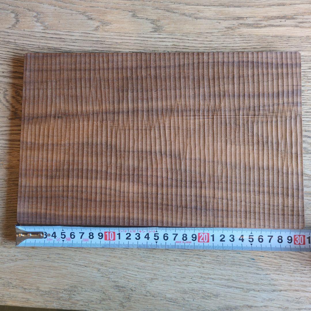 2枚セット　さざなみプレートL　ウォールナット　受注製作品　ふるいともかず