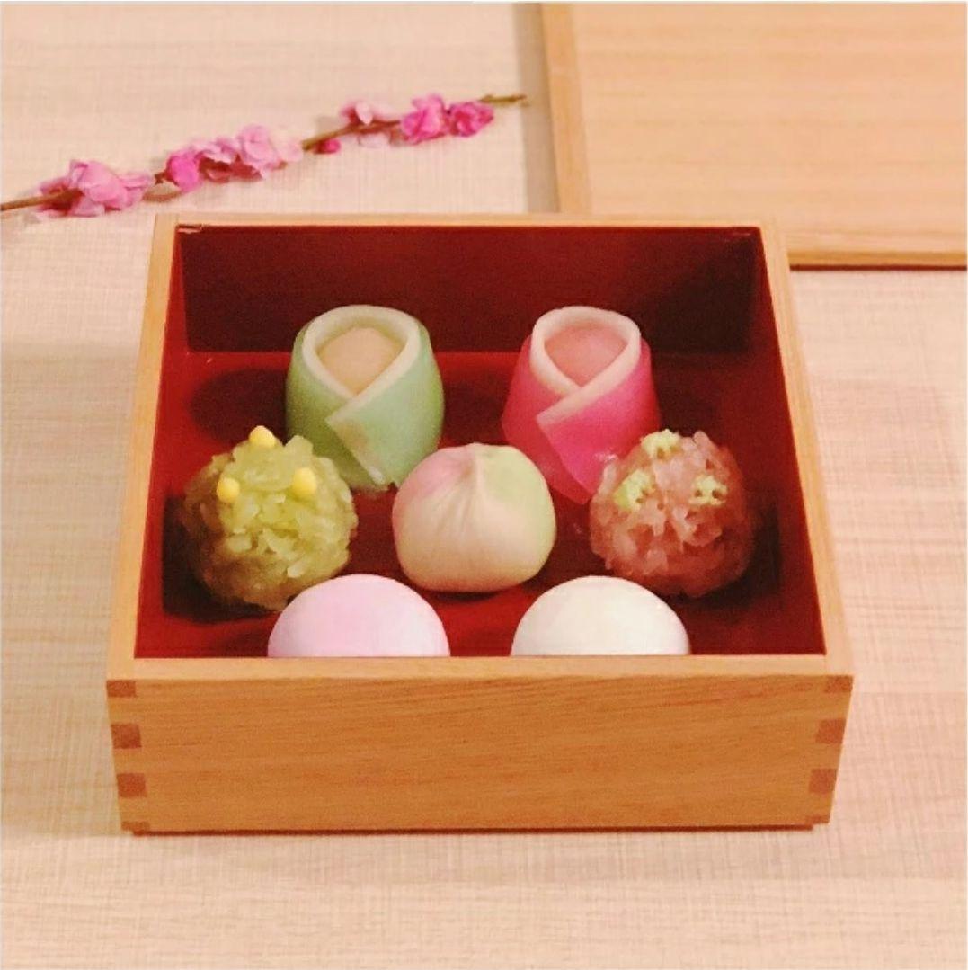 松屋漆器店 木製 タモ 三段重 6寸 内朱 新品