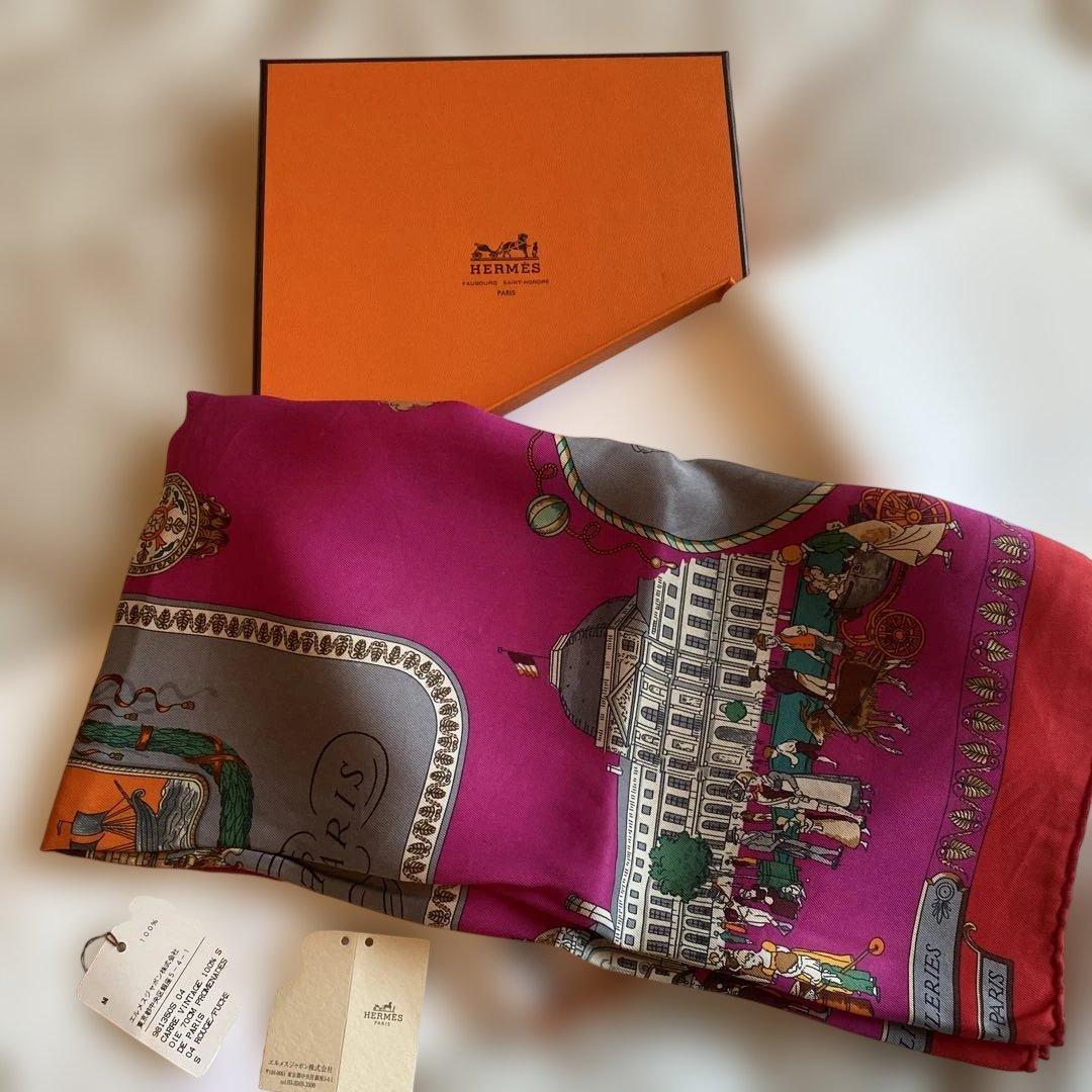 エルメス シルクスカーフ 70 パリ風景