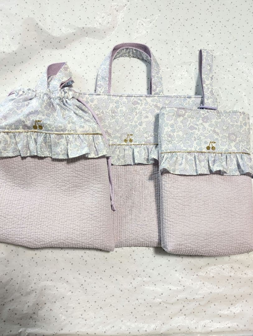リバティ ベッツィ×ヌビ レッスンバッグ上履き入れ体操服袋ハンドメイド