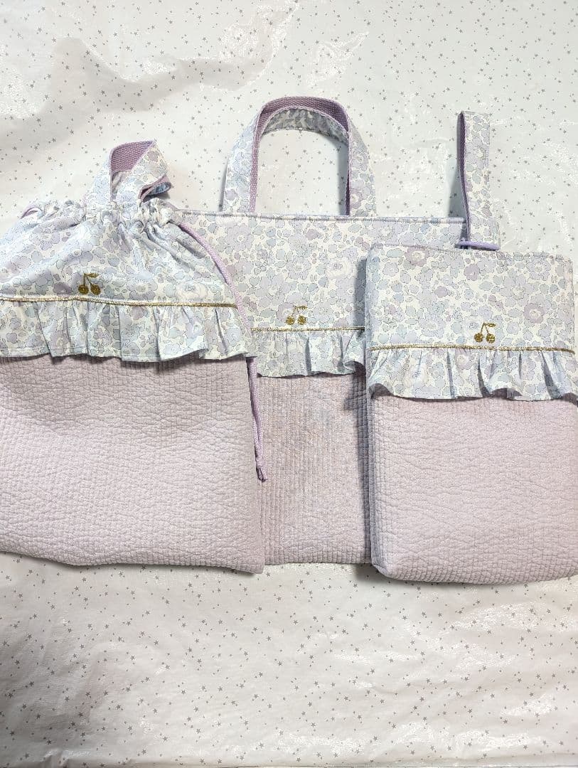 リバティ ベッツィ×ヌビ レッスンバッグ上履き入れ体操服袋ハンドメイド