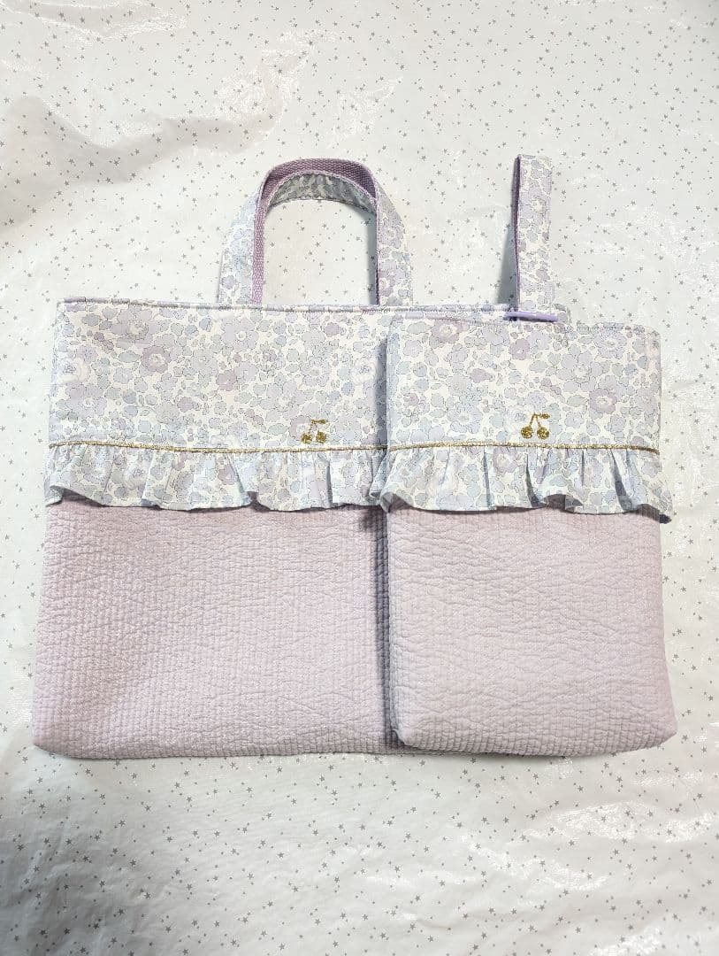 リバティ ベッツィ×ヌビ レッスンバッグ上履き入れ体操服袋ハンドメイド