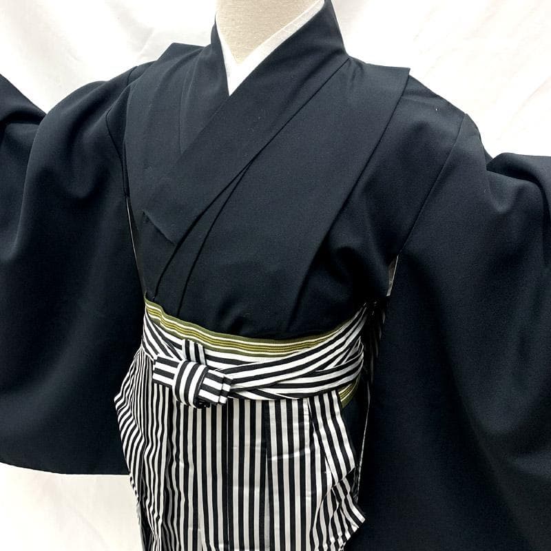 504ab60■七五三 六歳 七歳 男児 着物&袴&角帯 モダン■美品