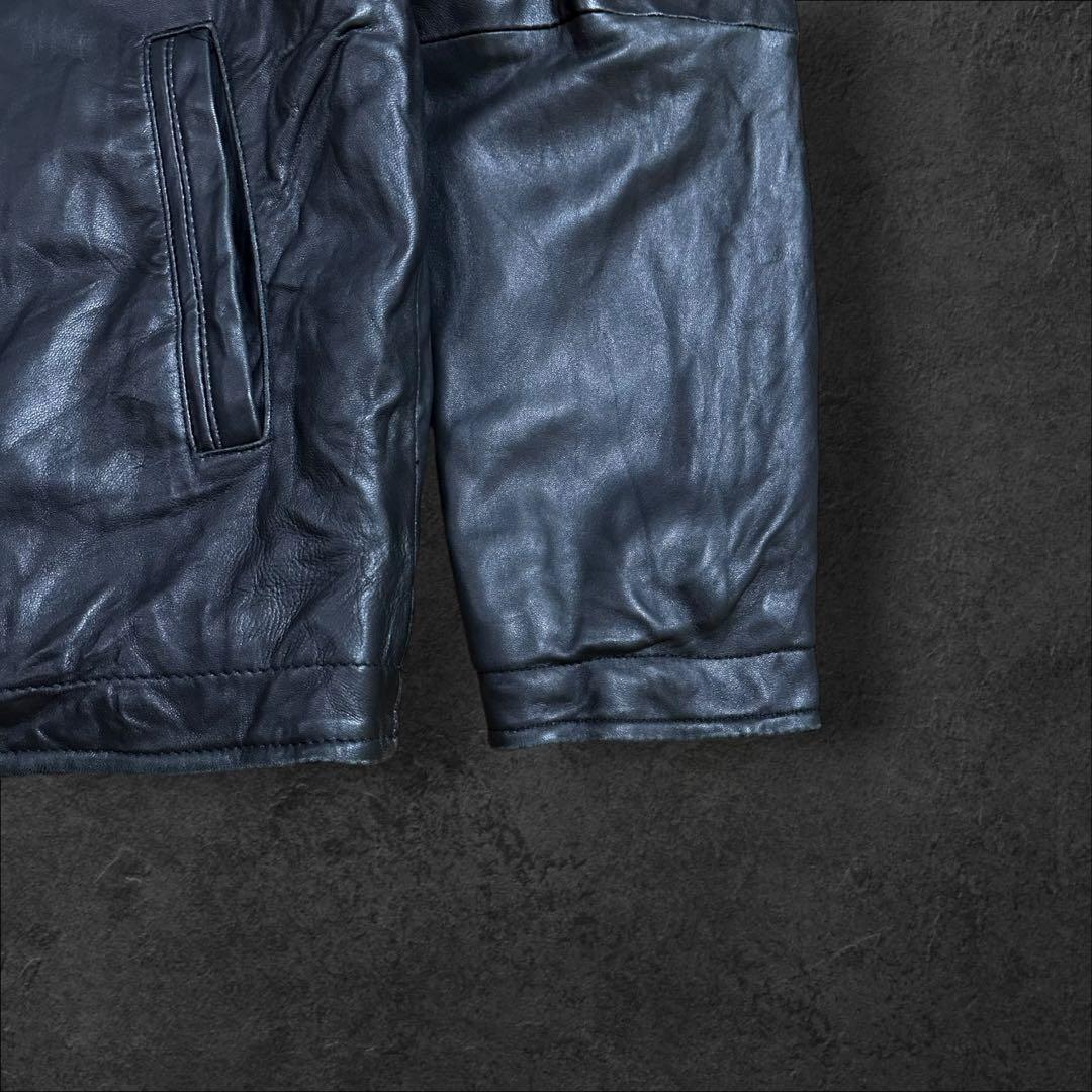 PERRY ELLISペリーエリスPORTFOLIOレザーブルゾンジャケット古着