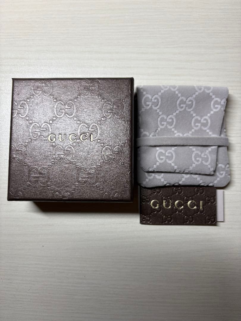 GUCCI ブランデッドG スカル ワイド 刻印サイズ:15号【箱/ポーチ付】