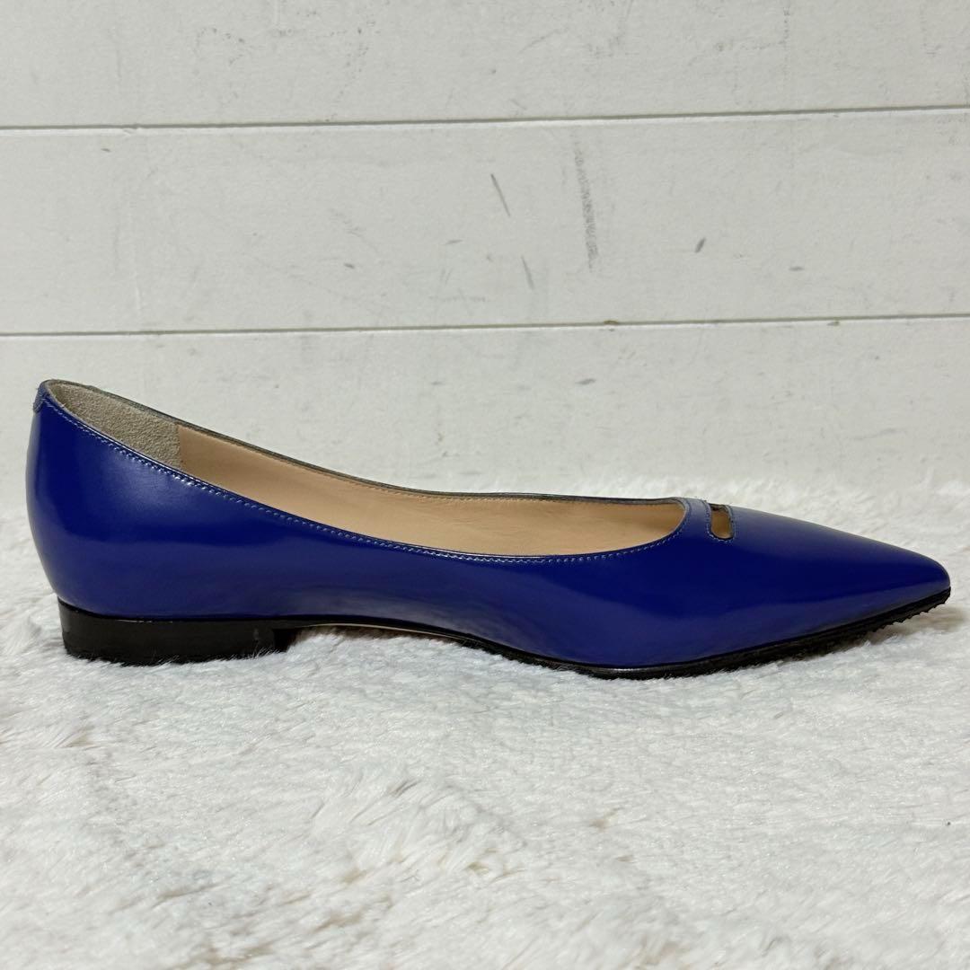 未使用✨ペリーコ　アンドレア　ガラスレザー　ポインテッドトゥ　パンプス　37