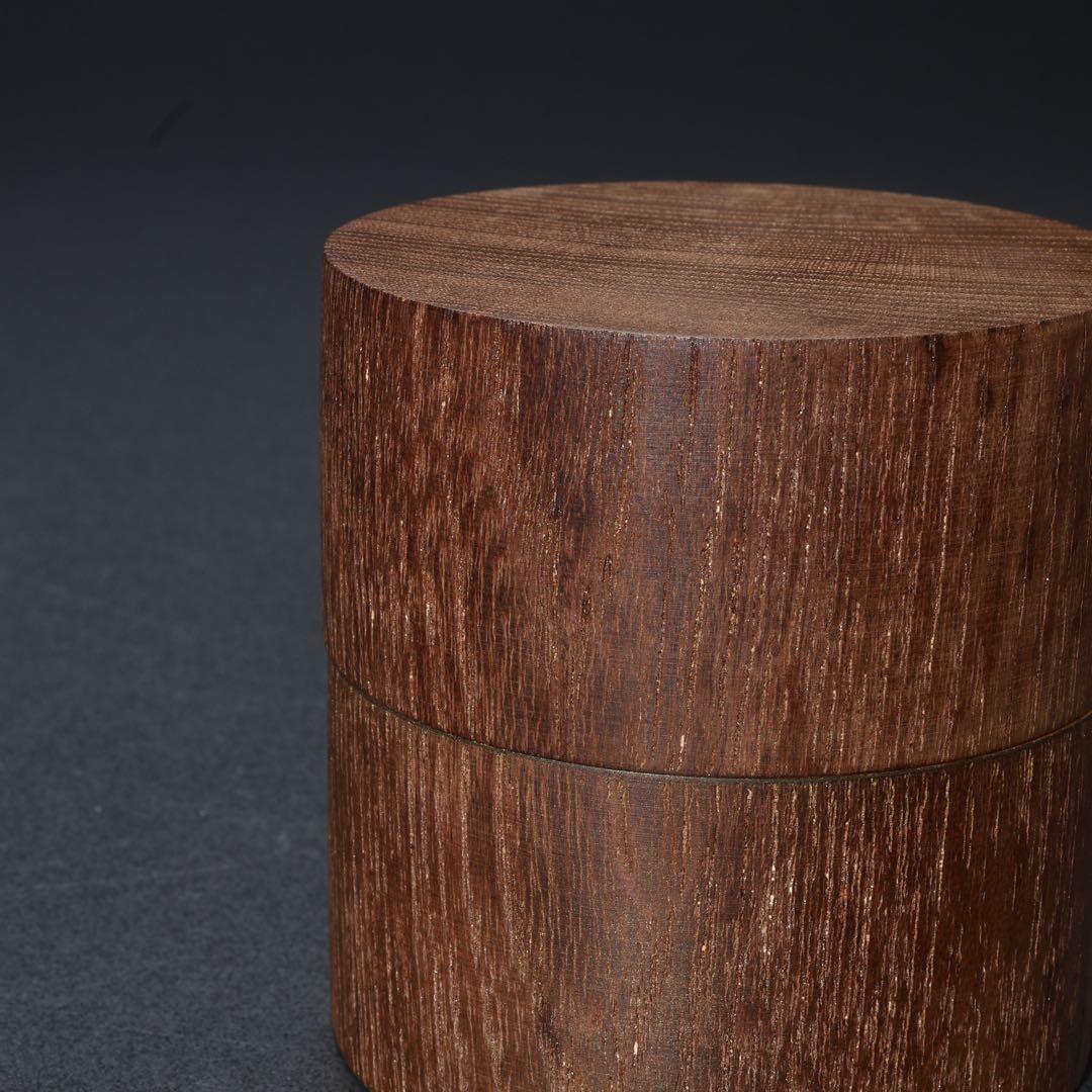 棗　茶入　中次　本桑　道場宗廣　共箱　R1684