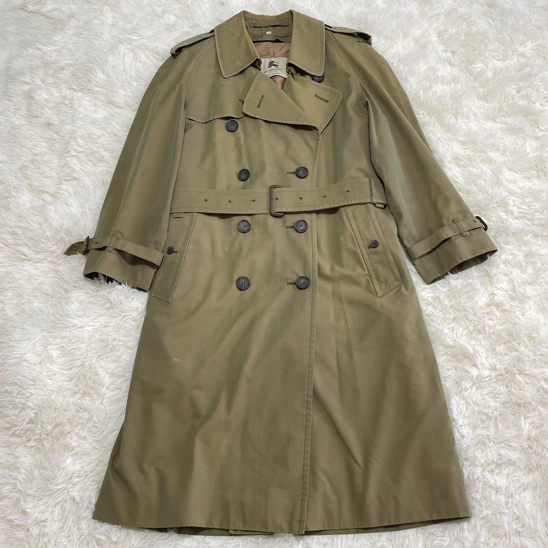 【希少】 バーバリーロンドン トレンチコート ライナー ベルト ダブル 玉虫色