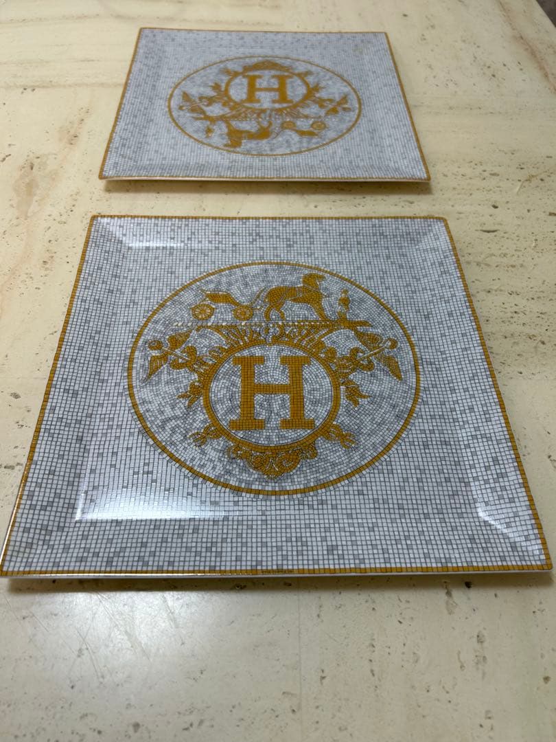 エルメス　モザイクヴァンキャントル　ゴールド　23センチ　2枚