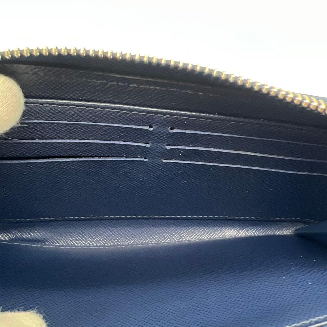 ルイヴィトン　エピ　アンディゴブルー　ジッピーウォレット長財布M61837