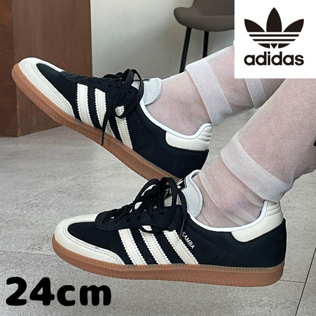 1点限定！adidas✨Samba OG サンバ ブラック/ホワイト モノ 24